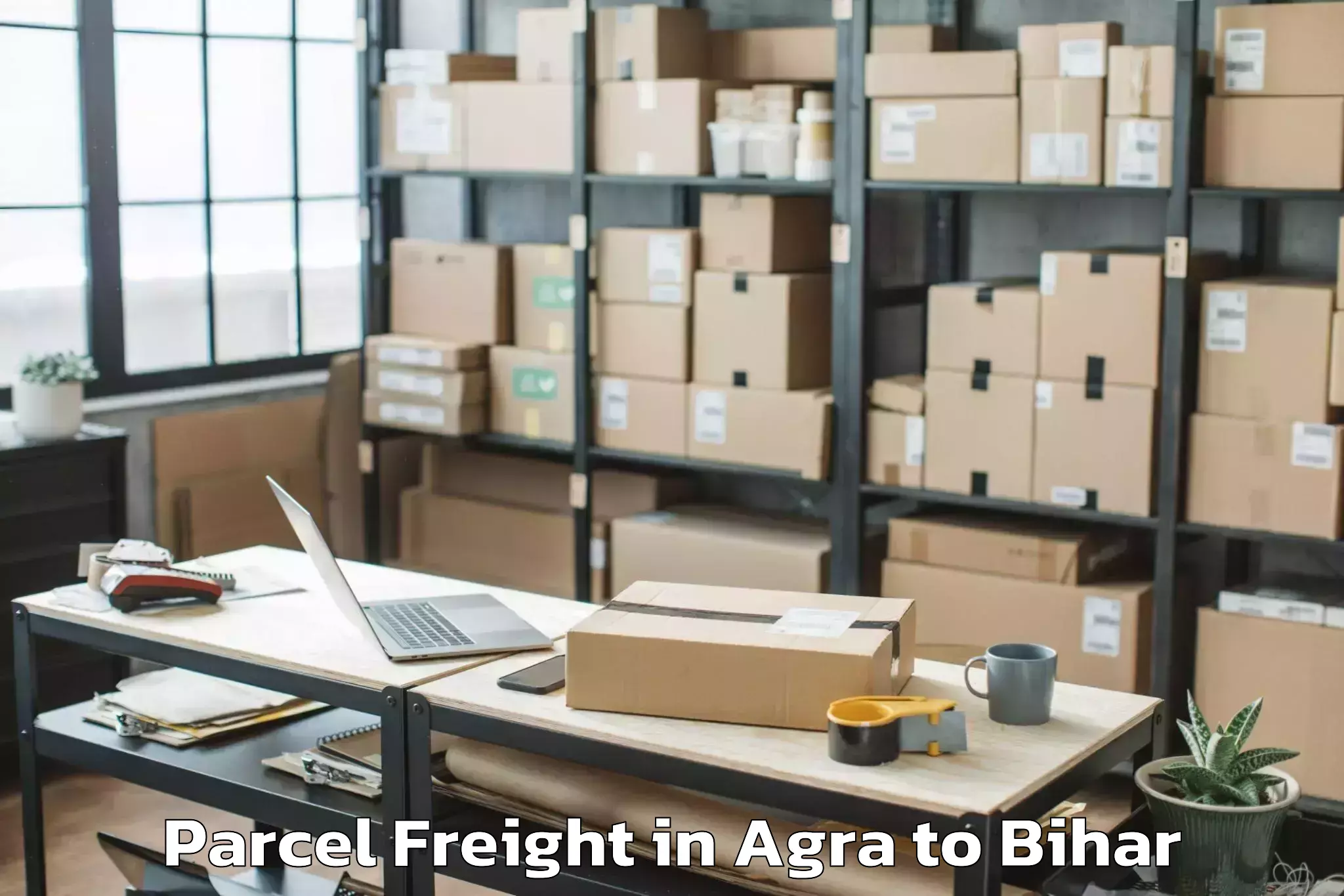 Book Your Agra to Balmiki Nagar Parcel Freight Today